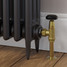 T-MAN-067-AG-B-PIP-LS00 - Buckland Traditional Manual Angled Unlacquered Brass Radiator Valves With Sleeves T-MAN-067-AG-B-PIP-LS00 - Buckland Traditional Manual Angled Unlacquered Brass Radiator Valves With Sleeves